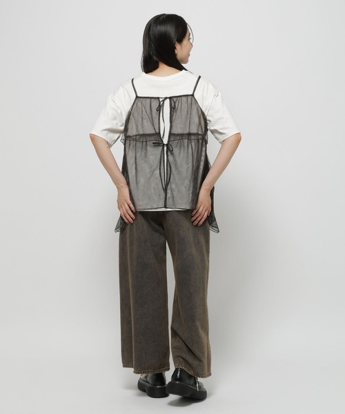 niko and...（ニコアンド）の「2WAYレオパードキャミソール（キャミソール・レディース・チャコール/ブラウン・FREE）」の13枚目の写真