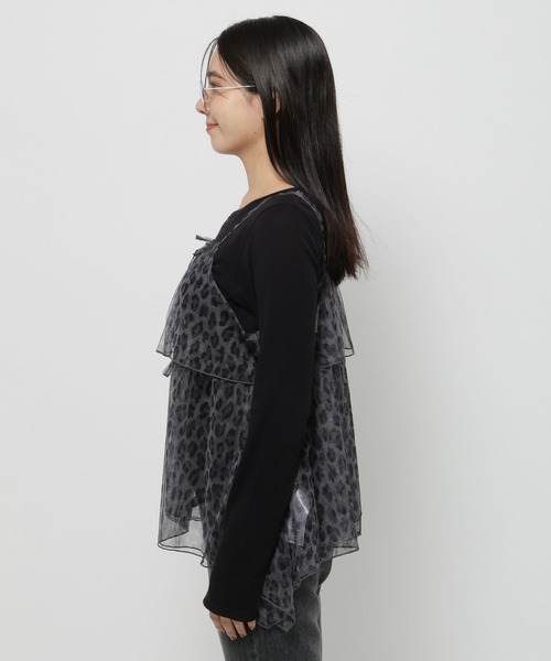niko and...（ニコアンド）の「2WAYレオパードキャミソール（キャミソール・レディース・チャコール/ブラウン・FREE）」の17枚目の写真