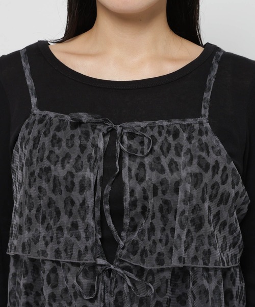 niko and...（ニコアンド）の「2WAYレオパードキャミソール（キャミソール・レディース・チャコール/ブラウン・FREE）」の21枚目の写真