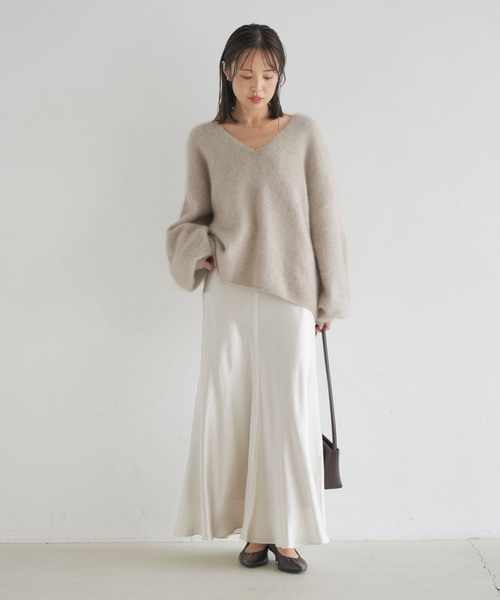 Noble（ノーブル）の「《追加》ファーニット2WAYパフスリーブニット