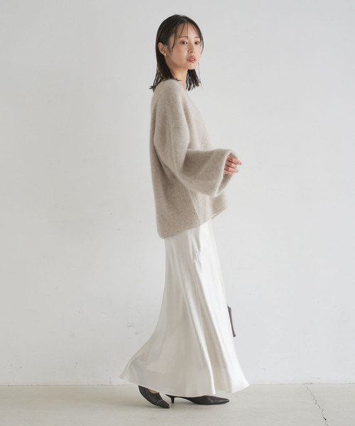 追加》ファーニット2WAYパフスリーブニット（ニット/セーター）｜NOBLE