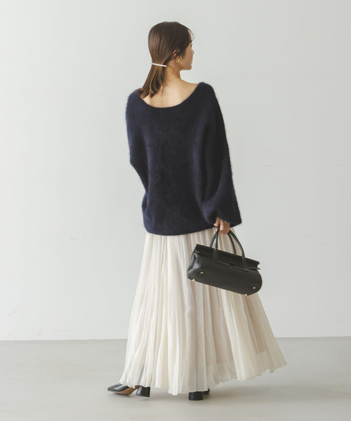 【新品・タグ付き】ファーニット2WAYパフスリーブニット NOBLE（ノーブル） ニット セーター 「追加」ファーニット2WAY