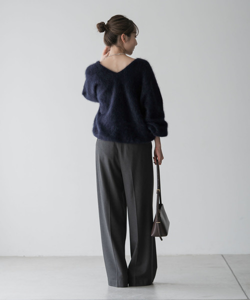 セール】《追加》ファーニット2WAYパフスリーブニット（ニット