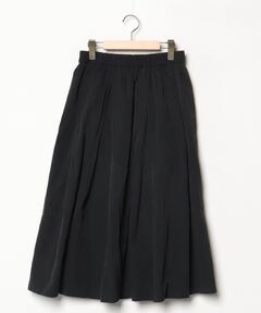 【今季完売新品】無印muji laboラミータックスカート 70 黒 black 婦人 ラミータックスカート | 無印良品