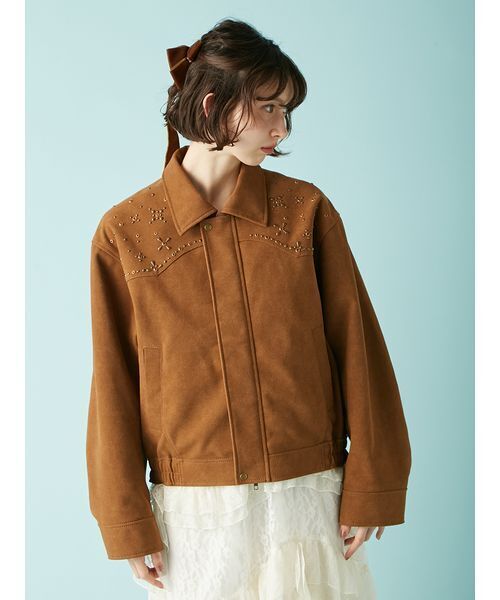 LILY BROWN(リリーブラウン)の「【LILY BROWN ×ANNA SUI】バタフライスタッズブルゾン(ブルゾン・レディース・ブラウン/ブラック・F)」の16枚目の写真