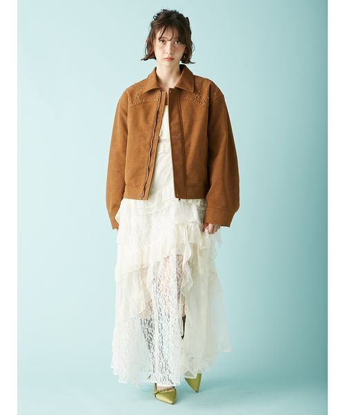 LILY BROWN(リリーブラウン)の「【LILY BROWN ×ANNA SUI】バタフライスタッズブルゾン(ブルゾン・レディース・ブラウン/ブラック・F)」の18枚目の写真