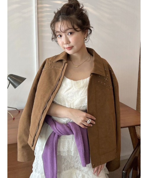 LILY BROWN(リリーブラウン)の「【LILY BROWN ×ANNA SUI】バタフライスタッズブルゾン(ブルゾン・レディース・ブラウン/ブラック・F)」の15枚目の写真