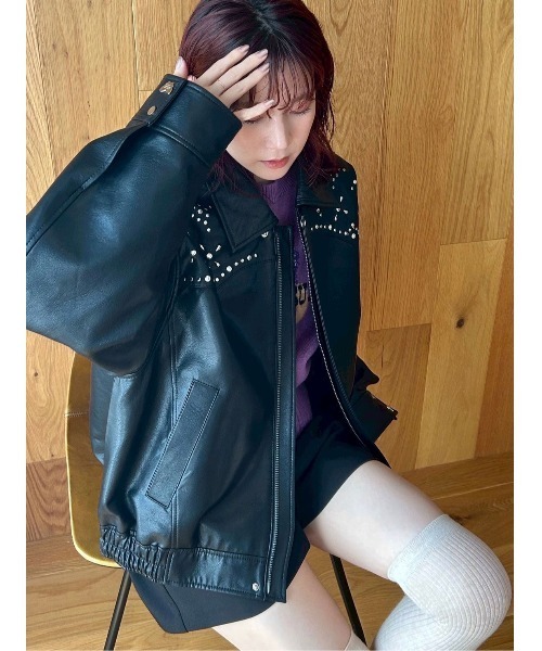 LILY BROWN(リリーブラウン)の「【LILY BROWN ×ANNA SUI】バタフライスタッズブルゾン(ブルゾン・レディース・ブラウン/ブラック・F)」の19枚目の写真