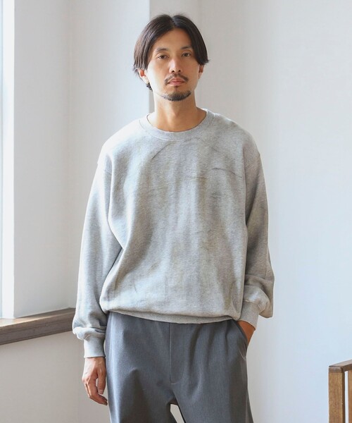 セール】ambiance / ステイン クルーネック スウェット（ユニセックス