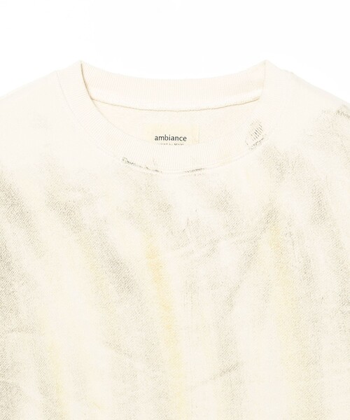 B:MING by BEAMS（ビーミングバイビームス）の「ambiance / ステイン クルーネック スウェット（ユニセックス）（スウェット・メンズ・ホワイト系その他5/グレー・S/XL/L/M）」の11枚目の写真