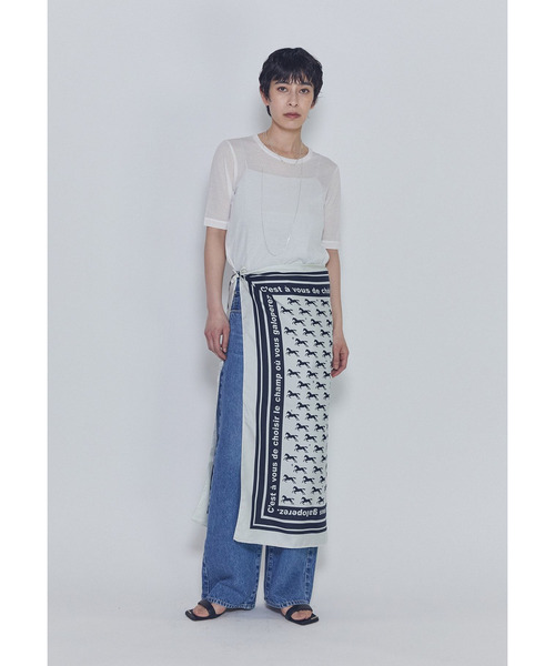 1er Arrondissement（プルミエアロンディスモン）の「【追加】シアーＴシャツ（Tシャツ/カットソー・レディース・ブラック系その他3/オフホワイト・FREE）」の5枚目の写真