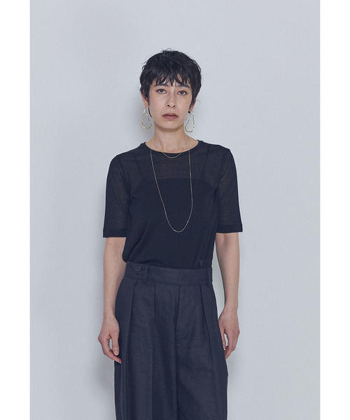 1er Arrondissement（プルミエアロンディスモン）の「【追加】シアーＴシャツ（Tシャツ/カットソー・レディース・ブラック系その他3/オフホワイト・FREE）」の20枚目の写真