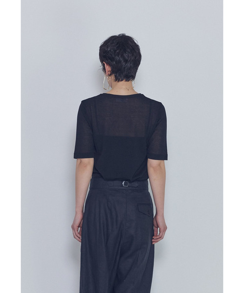1er Arrondissement（プルミエアロンディスモン）の「【追加】シアーＴシャツ（Tシャツ/カットソー・レディース・ブラック系その他3/オフホワイト・FREE）」の22枚目の写真