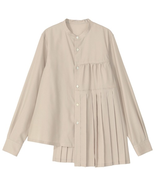 ZUCCa（ズッカ）の「(S)プリーツブロード / シャツ / S（シャツ/ブラウス・レディース・ネイビー/ベージュ/ブラック・M size）」の3枚目の写真