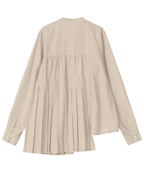 ZUCCa（ズッカ）の「(S)プリーツブロード / シャツ / S（シャツ/ブラウス・レディース・ネイビー/ベージュ/ブラック・M size）」の6枚目の写真