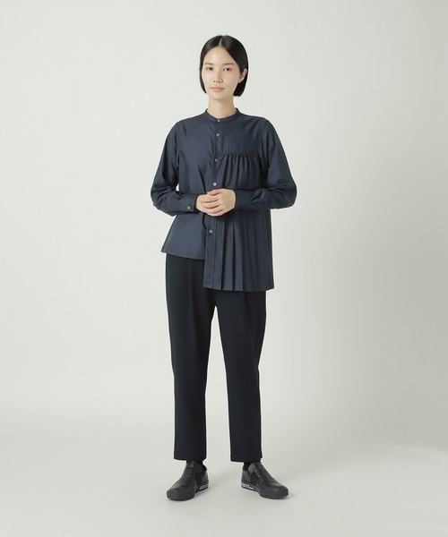 ZUCCa（ズッカ）の「(S)プリーツブロード / シャツ / S（シャツ/ブラウス・レディース・ネイビー/ベージュ/ブラック・M size）」の4枚目の写真