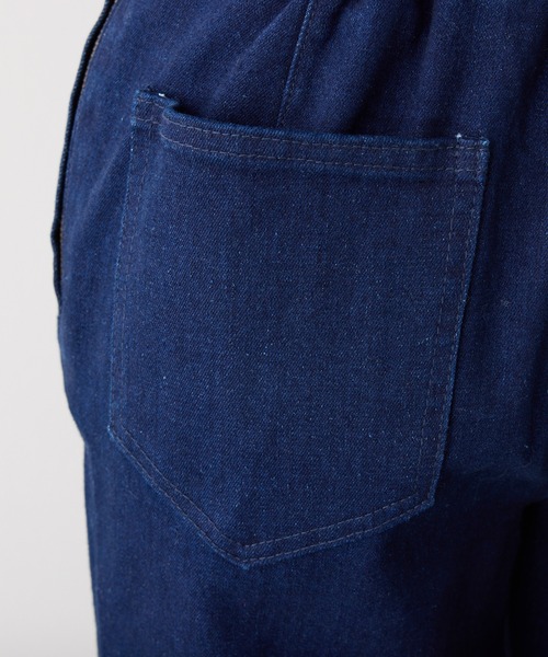 Seemi. byNICECLAUP（ シーミーバイナイスクラップ）の「【Seemi.】デニムサロペット（サロペット/オーバーオール・レディース・ブルー/サックスブルー・FREE）」の6枚目の写真