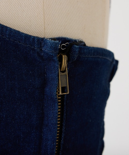 Seemi. byNICECLAUP（ シーミーバイナイスクラップ）の「【Seemi.】デニムサロペット（サロペット/オーバーオール・レディース・ブルー/サックスブルー・FREE）」の5枚目の写真