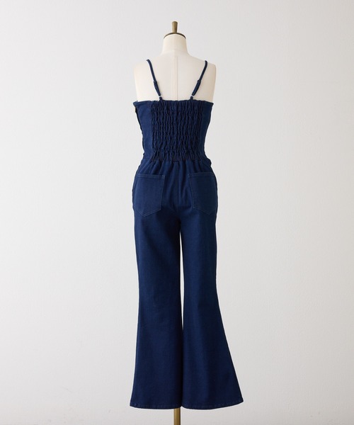 Seemi. byNICECLAUP（ シーミーバイナイスクラップ）の「【Seemi.】デニムサロペット（サロペット/オーバーオール・レディース・ブルー/サックスブルー・FREE）」の11枚目の写真