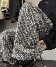 deux amour（ドゥーザムール）の「MIXツイードワイドパンツ（その他パンツ）」