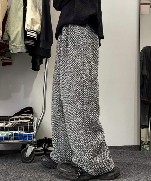 deux amour(ドゥーザムール)の「MIXツイードワイドパンツ(その他パンツ・レディース・グレー・M/L)」の3枚目の写真