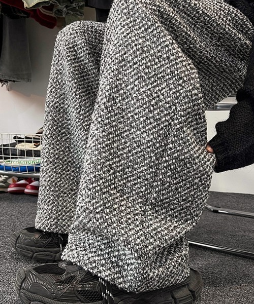 deux amour(ドゥーザムール)の「MIXツイードワイドパンツ(その他パンツ・レディース・グレー・M/L)」の2枚目の写真