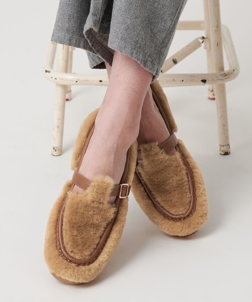 ビューティー＆ユース ユナイテッドアローズ（BEAUTY&YOUTH）/＜ARTESANOS＞ファーライク ベルト ローファー セール】＜ARTESANOS＞ファーライク ベルト ローファー（ローファー