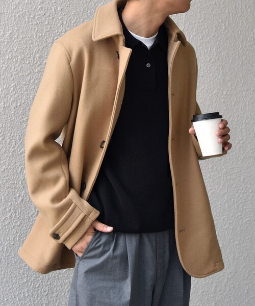 SHIPS any(シップス エニィ)のSHIPS any: PURE WOOL MELTON シングル Pコート 25AW◆(ピーコート)