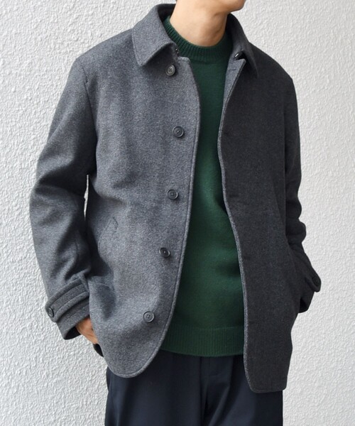 SHIPS any(VbvX GjB)SHIPS any: PURE WOOL MELTON VO PR[g 25AW(s[R[g)