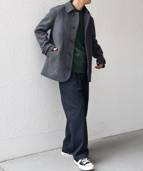 SHIPS（シップス）『any:PUREWOOLMELTONシングルPコート25AW』