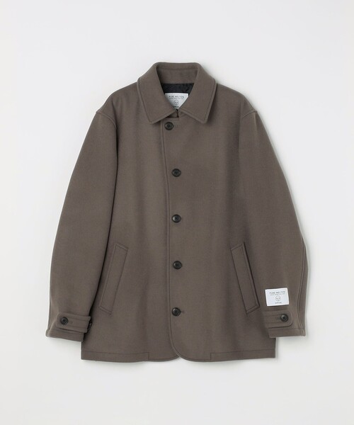 SHIPS any: PURE WOOL MELTON シングル Pコート 25AW◇（ピーコート