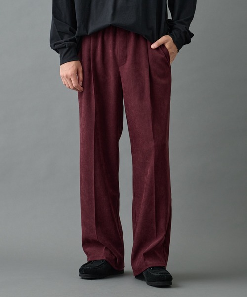 COLONY 2139（コロニートゥーワンスリーナイン）の「フェードツイルイージーストレートスラックス（スラックス・メンズ・ブラック/バーガンディー/ベージュ・MEDIUM/LARGE）」の3枚目の写真