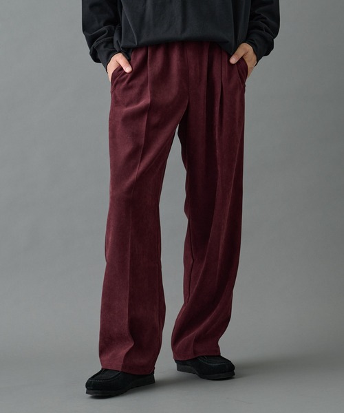 COLONY 2139（コロニートゥーワンスリーナイン）の「フェードツイルイージーストレートスラックス（スラックス・メンズ・ブラック/バーガンディー/ベージュ・MEDIUM/LARGE）」の12枚目の写真