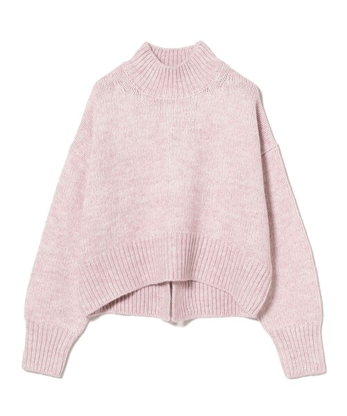 B:MING by BEAMS（ビーミングバイビームス）の「バック スリット ハイネック（ニット/セーター・レディース・ブラック/オフホワイト/ピンク/ライトグレー・ONE SIZE）」の4枚目の写真