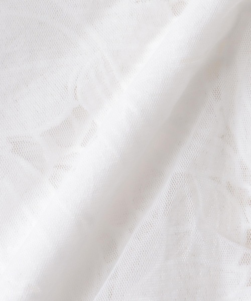 Jines(ジネス)の「レース×チュールカーディガン【WEB限定】(カーディガン/ボレロ・レディース・ホワイト/ブラック・38)」の20枚目の写真