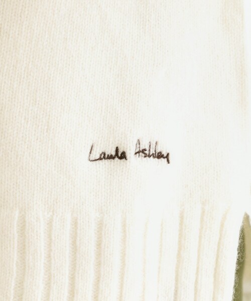 LAURA ASHLEY(ローラアシュレイ)の「【日本製/ワンマイルウエア】ソフトウール ベスト(ベスト・レディース・ブルー/グレー/アイボリー・38)」の7枚目の写真