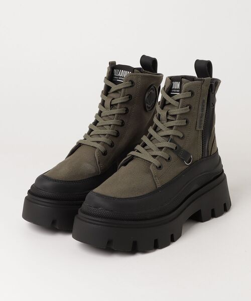 PALLADIUM(パラディウム)の「PALLADIUM/パラディウム PALLASQUAD ZIP TX(スニーカー・レディース・ベージュ/ブラック/カーキ・23cm/23.5cm/24cm/24.5cm/25cm)」の3枚目の写真