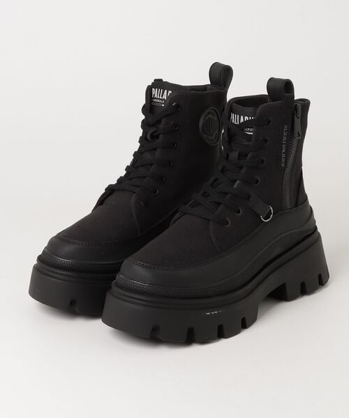 PALLADIUM(パラディウム)の「PALLADIUM/パラディウム PALLASQUAD ZIP TX(スニーカー・レディース・ベージュ/ブラック/カーキ・23cm/23.5cm/24cm/24.5cm/25cm)」の2枚目の写真