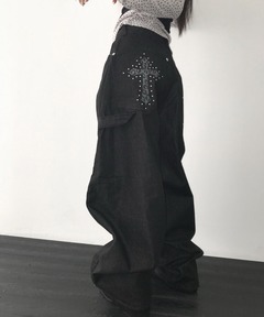 neith./ネイス/Meteor Low-rise Sweat Pants(Black)（スウェットパンツ
