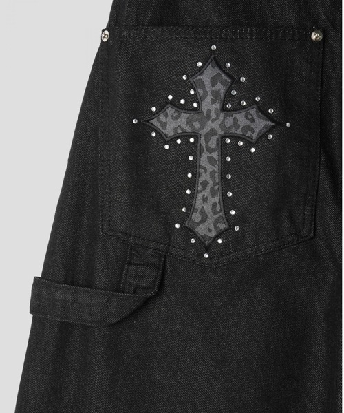 THEAIRTOWN(ジエアタウン)の「ninteen cross wide pt(デニムパンツ・レディース・ブラック・MEDIUM/SMALL)」の14枚目の写真