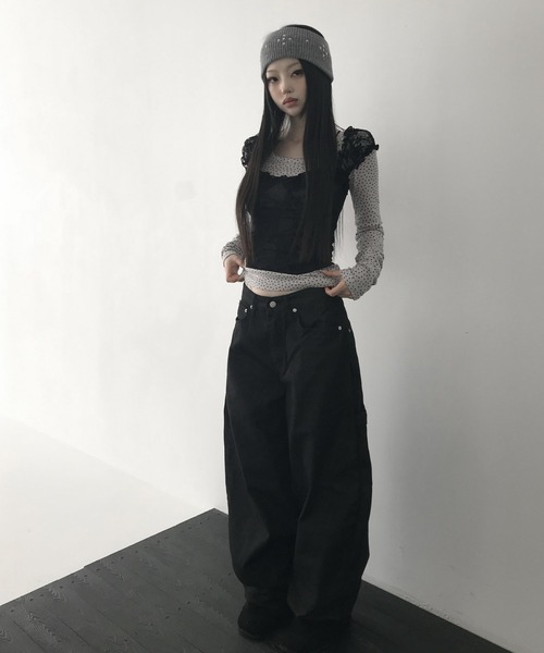 セール】ninteen cross wide pt（デニムパンツ）｜THEAIRTOWN