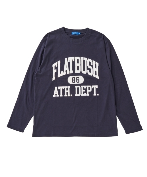 GLAZOS（グラソス）の「【プチプラ】フロントカレッジロゴ長袖Tシャツ（Tシャツ/カットソー・キッズ・ブラック/ブルー/ホワイト/ブラウン/ネイビー/ライトグレー・160cm/180cm/170cm/150cm）」の5枚目の写真