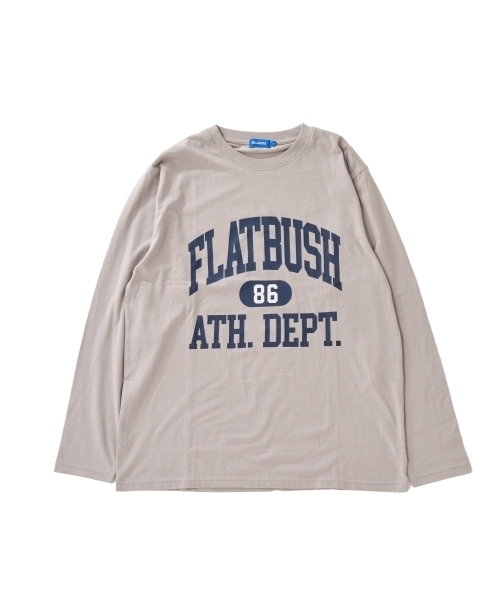 GLAZOS（グラソス）の「【プチプラ】フロントカレッジロゴ長袖Tシャツ（Tシャツ/カットソー・キッズ・ブラック/ブルー/ホワイト/ブラウン/ネイビー/ライトグレー・160cm/180cm/170cm/150cm）」の11枚目の写真