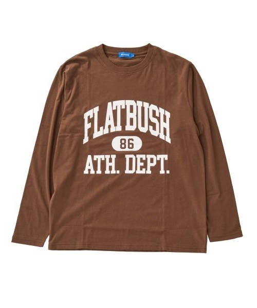 GLAZOS（グラソス）の「【プチプラ】フロントカレッジロゴ長袖Tシャツ（Tシャツ/カットソー・キッズ・ブラック/ブルー/ホワイト/ブラウン/ネイビー/ライトグレー・160cm/180cm/170cm/150cm）」の12枚目の写真