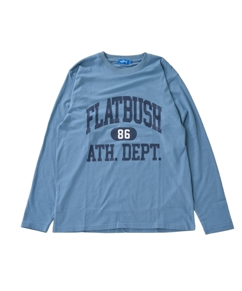 GLAZOS（グラソス）の「【プチプラ】フロントカレッジロゴ長袖Tシャツ（Tシャツ/カットソー・キッズ・ブラック/ブルー/ホワイト/ブラウン/ネイビー/ライトグレー・160cm/180cm/170cm/150cm）」の13枚目の写真