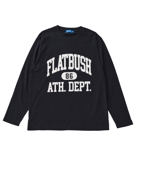 GLAZOS（グラソス）の「【プチプラ】フロントカレッジロゴ長袖Tシャツ（Tシャツ/カットソー・キッズ・ブラック/ブルー/ホワイト/ブラウン/ネイビー/ライトグレー・160cm/180cm/170cm/150cm）」の15枚目の写真