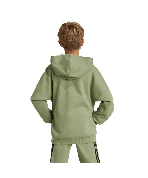adidas(アディダス)の「アディダス adidas フューチャー アイコン ロゴ フード付きスウェット(スウェット・キッズ・オリーブ/ブラック/ネイビー・160cm/130cm/140cm/150cm)」の17枚目の写真