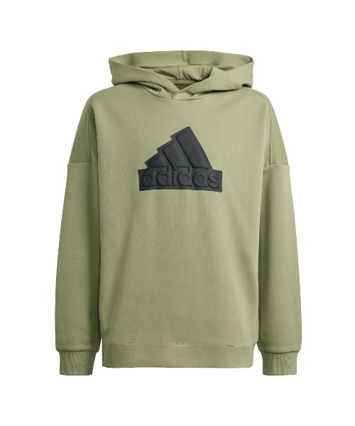 adidas(アディダス)の「アディダス adidas フューチャー アイコン ロゴ フード付きスウェット(スウェット・キッズ・オリーブ/ブラック/ネイビー・160cm/130cm/140cm/150cm)」の11枚目の写真