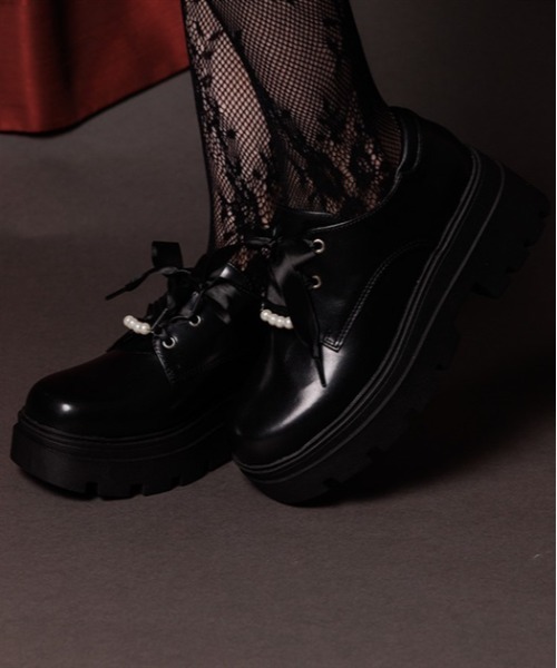 axes femme 厚底クロスストラップシューズ 厚底クロスストラップシューズ｜アクシーズファムの通販｜&mall