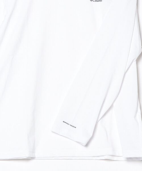 Columbia(コロンビア)の「コロンビア ウィメンズクレストトゥーフォレストロングスリーブクルー(Tシャツ/カットソー・レディース・ホワイト/スモークピンク・L/XL/S/M)」の4枚目の写真